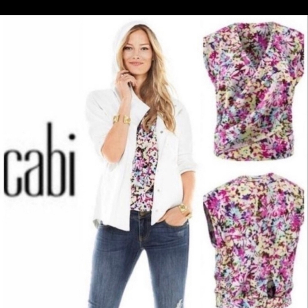 Cabi Floral Blouse S